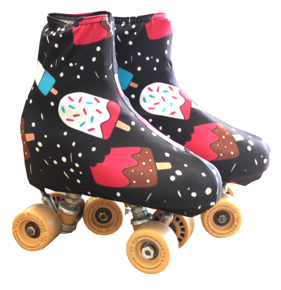 Capa colorida de tecido para patins de rodas