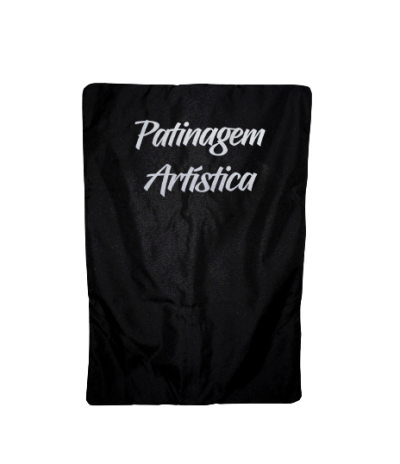 Capa preta com texto branco Patinagem Artística