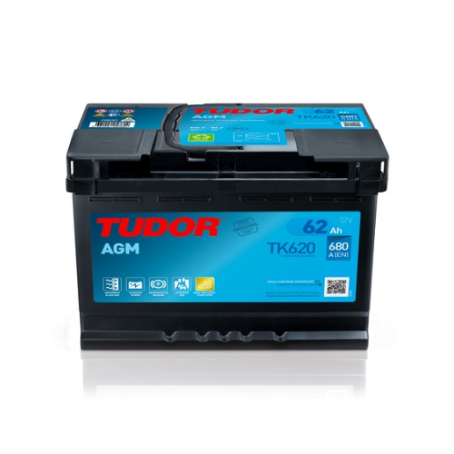 Bateria automóvel Tudor AGM TK620 azul e preta