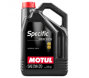 Recipiente de óleo motor Motul preto com tampa vermelha