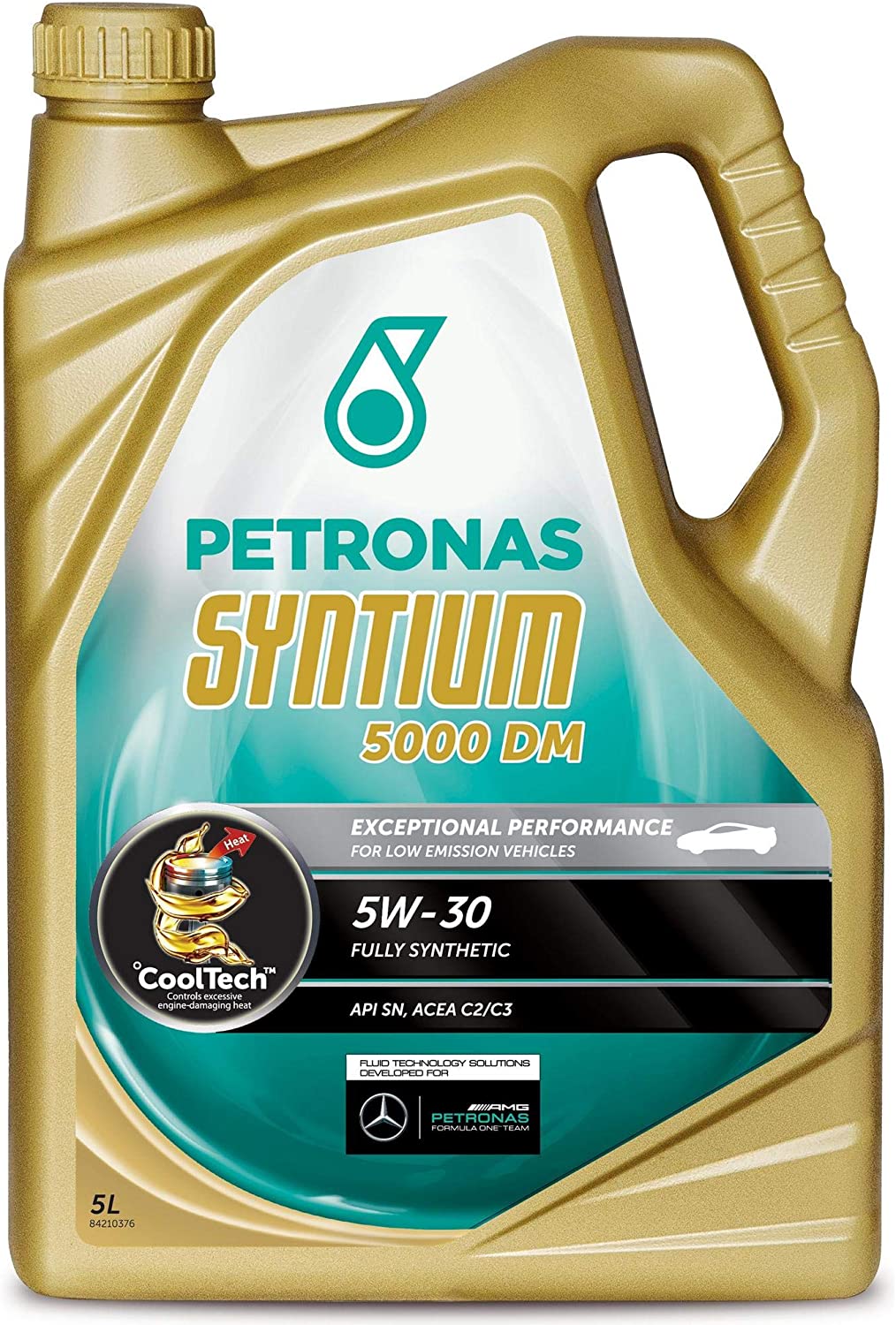 Recipiente 5L de óleo sintético Petronas Syntium 5000 DM 5W-30