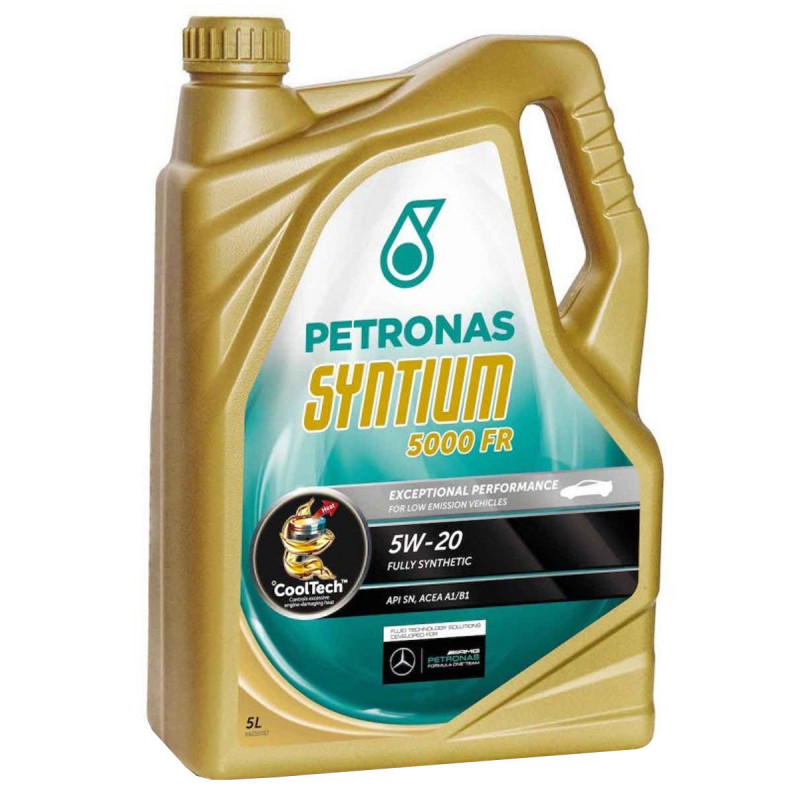 Recipiente de óleo automóvel Petronas Syntium 5000 FR 5W-20 5L