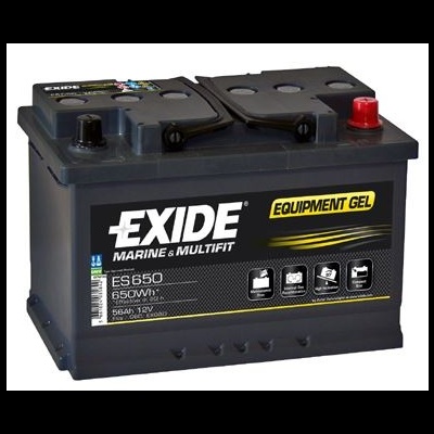 Bateria Exide Marine & Multifit ES650 Equipment Gel 12V 65Ah