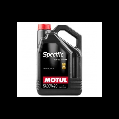Recipiente de óleo motor Motul preto com tampa vermelha