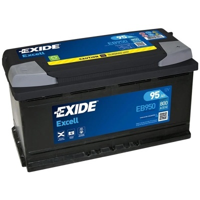Bateria automóvel Exide Excell EB950 95 Ah 12V preta com tampa azul