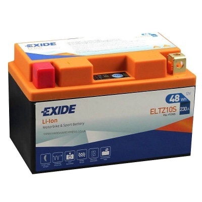 Bateria Exide Li-Ion para motas, preto e laranja, modelo ELTZ10S