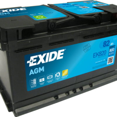 Bateria automóvel Exide AGM EK820 82Ah 800 A EN com etiqueta azul