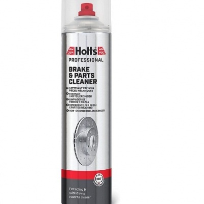 Spray Holts Professional Brake & Parts Cleaner prateado com tampa transparente