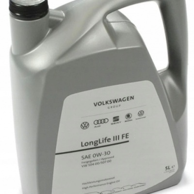 Embalagem de óleo de motor Volkswagen 5 litros