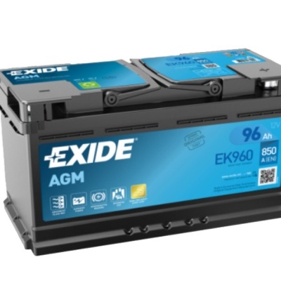 Bateria automóvel Exide AGM EK960 de 96 Ah e 12 V