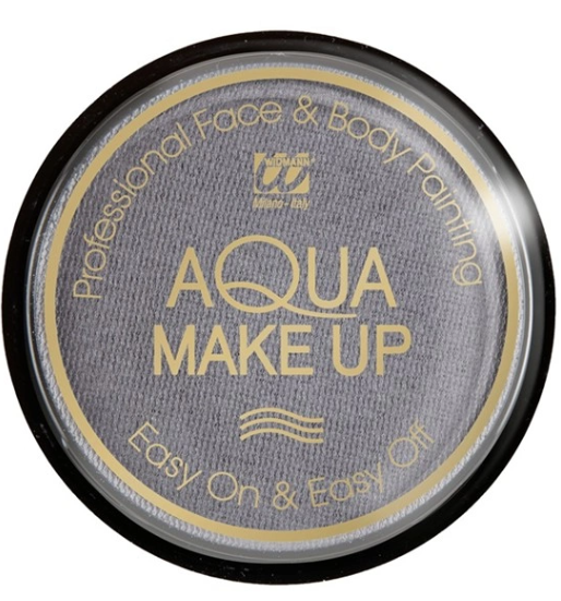 Boião Aqua Make UP várias cores Recipiente redondo de maquilhagem profissional Aqua Make Up cinza com tampa transparente