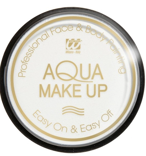 Boião Aqua Make UP várias cores Recipiente de maquilhagem Aqua Make Up branca para pintura facial e corporal