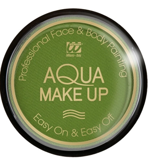 Boião Aqua Make UP várias cores Frasco circular de maquilhagem líquida verde AQUA MAKE UP da Widmann.