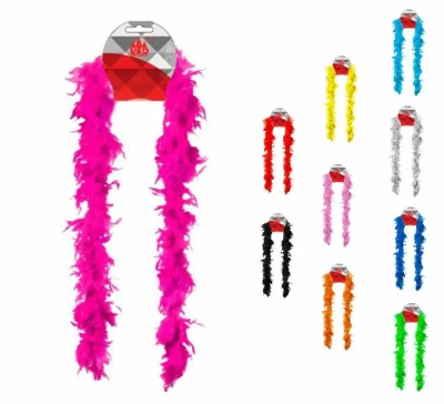 Plumas coloridas vibrantes embaladas para venda
