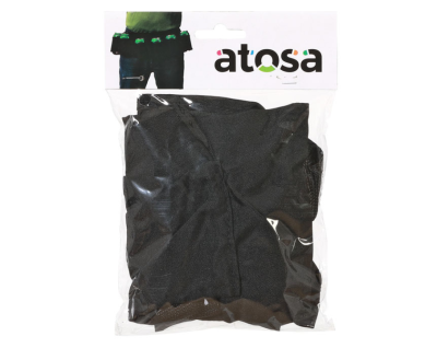 Produto tecido preto embalado atosa