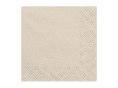 Guardanapo de papel creme com padrão em relevo na borda