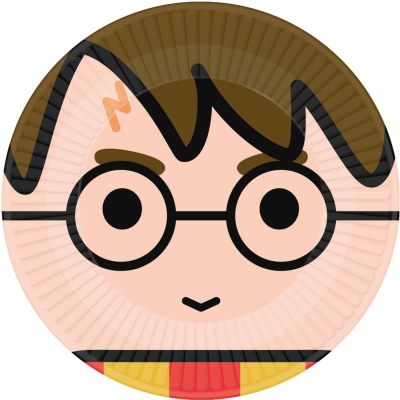 Prato descartável com design do personagem Harry Potter