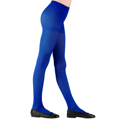 Leggings azuis com balerinas pretas