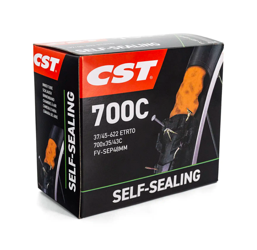 Caixa CST 700C Self-Sealing com câmara de ar de bicicleta auto-selante