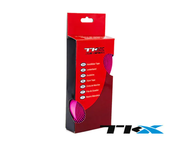 Embalagem de fita de guiador de bicicleta rosa TIXX