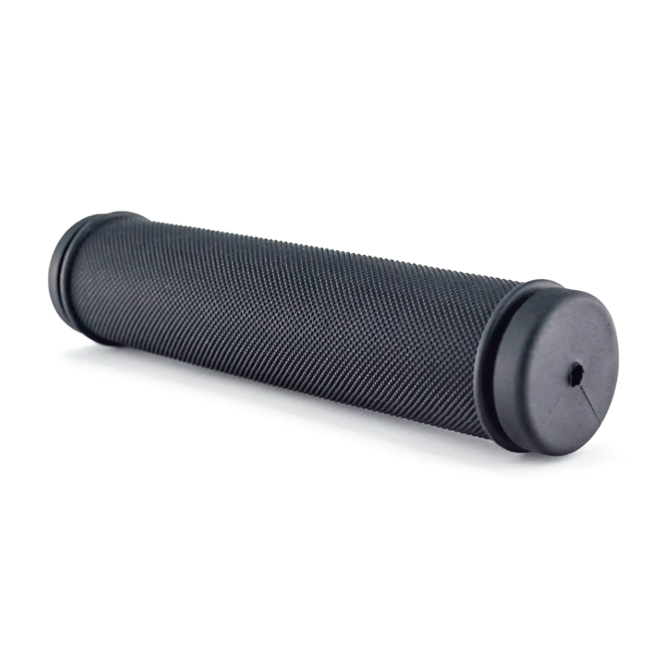 Pegador preto para guiador de bicicleta com textura antiderrapante