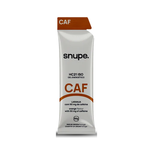 gel energético snupe CAF sabor laranja