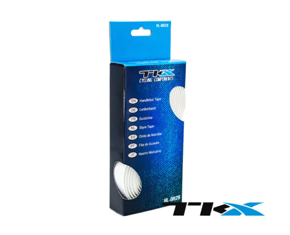 Caixa de fita para guiador de bicicleta branca da marca TIX