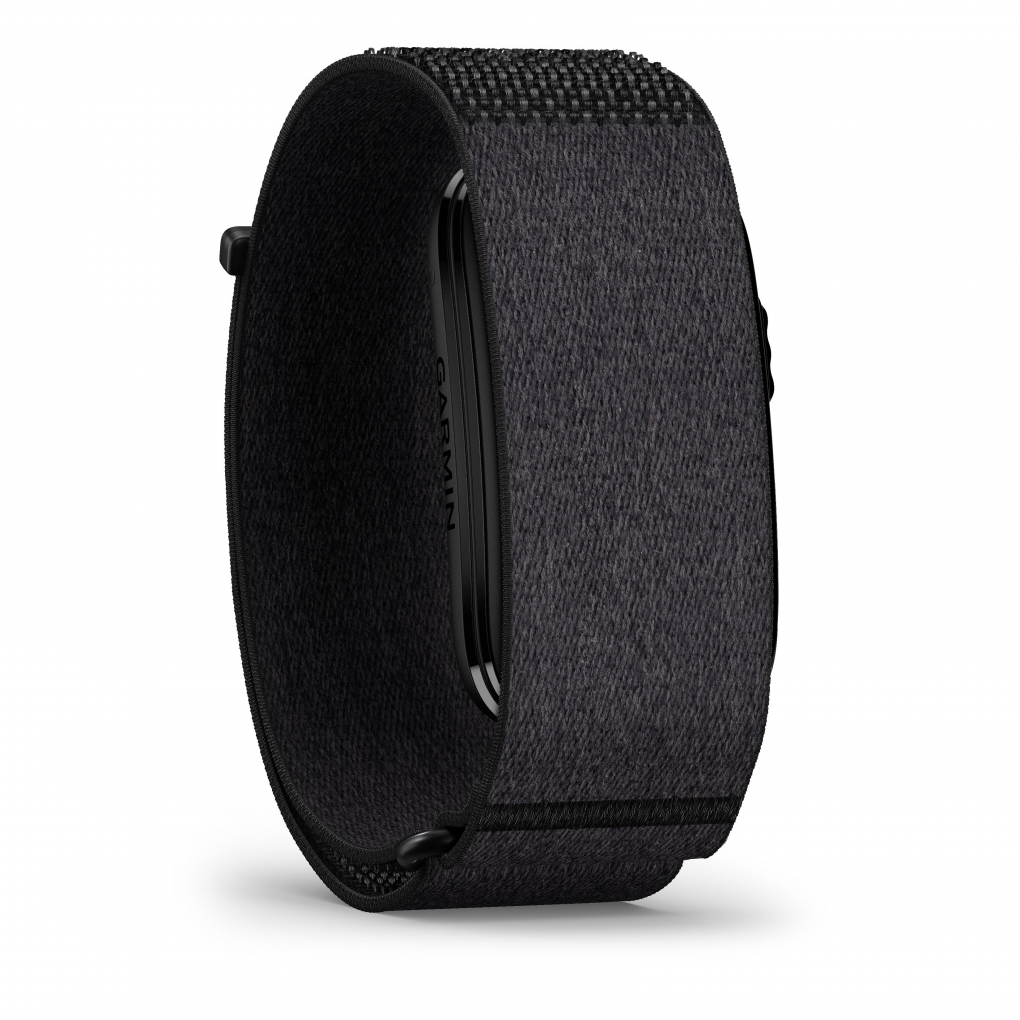 Pulseira preta de tecido para smartwatch com dispositivo Garmin
