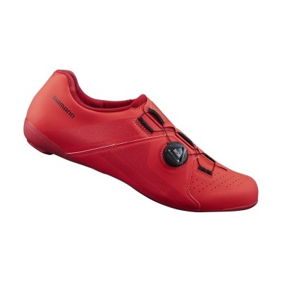 Sapatilha desportiva vermelha Shimano com fecho BOA