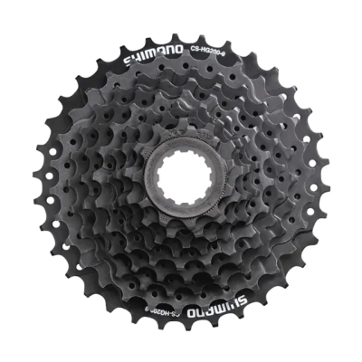 Roda dentada preta para bicicleta Shimano com várias engrenagens