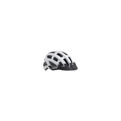 Capacete de bicicleta branco e preto com ventilação