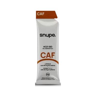 gel energético snupe CAF sabor laranja