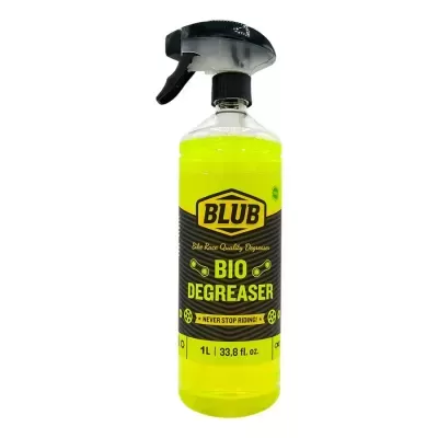 Frasco spray de desengordurante bio amarelo com tampa preta