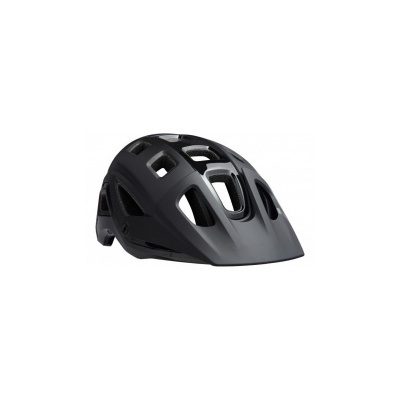 Capacete de bicicleta preto com aberturas e design aerodinâmico