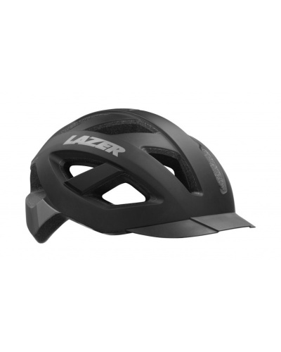 Capacete de bicicleta preto LAZER com viseira