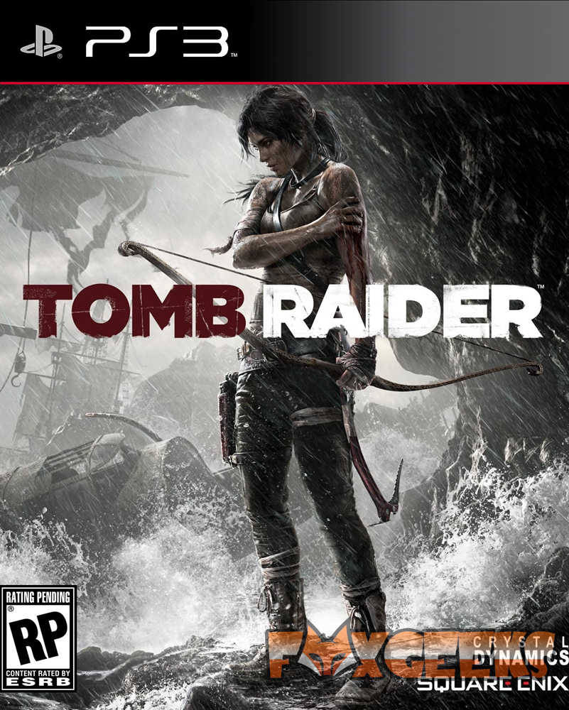 Capa do jogo Tomb Raider para PS3 com personagem Lara Croft a segurar arco