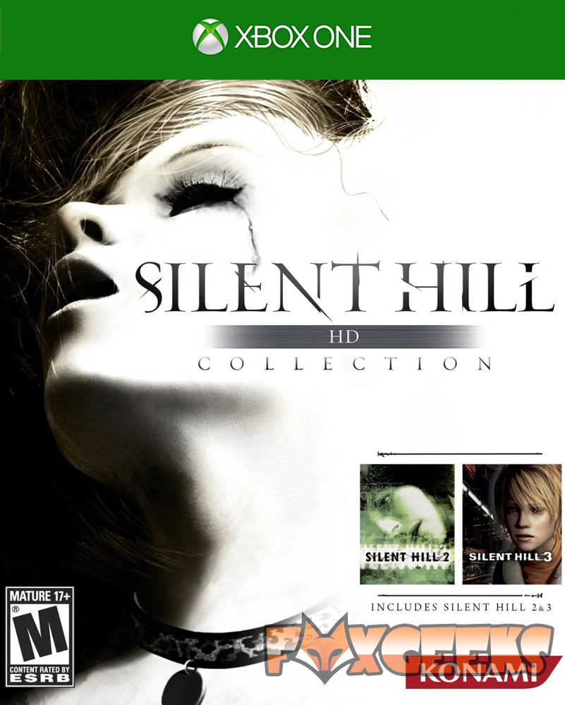 Capa do jogo Silent Hill HD Collection para Xbox One com rosto feminino e texto