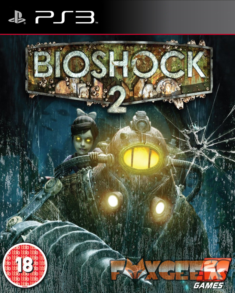Capa do jogo BIOSHOCK 2 para PS3 com personagem feminina e robô subaquático