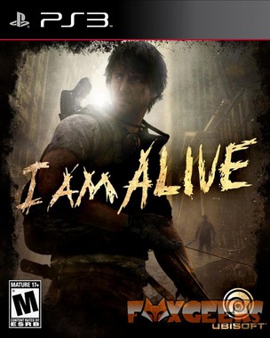 Capa do videojogo I AM ALIVE para PS3 com homem em ambiente urbano sombrio.