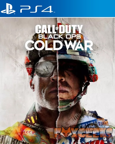 Capa do jogo PS4 Call of Duty Black Ops Cold War com imagem de soldados