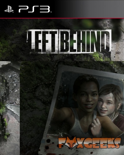 Capa do jogo PS3 LEFT BEHIND com duas personagens femininas e fundo com musgo