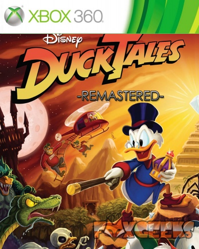 Capa do jogo Xbox 360 Disney DuckTales Remastered com Pato Donald explorador