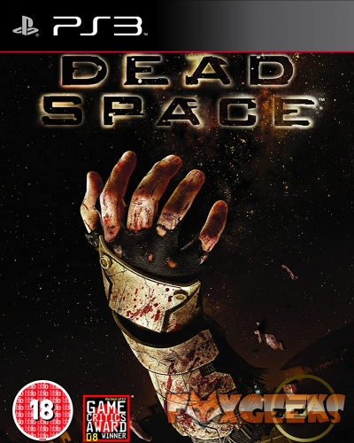 Capa do jogo Dead Space para PS3 com mão mecânica ensanguentada