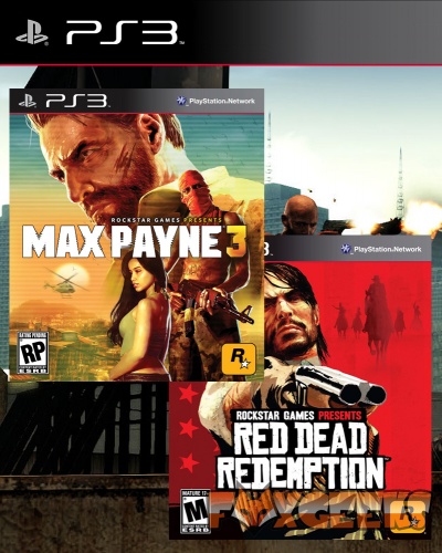 Capas dos jogos Max Payne 3 e Red Dead Redemption para PS3
