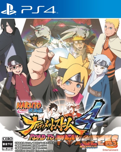 Capa do jogo PS4 Naruto Shippuden: Road to Boruto com personagens animados