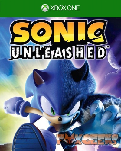 Capa do jogo Sonic Unleashed para Xbox One com personagem Sonic em destaque
