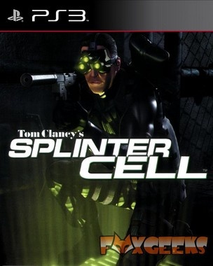 Capa do jogo PS3 Tom Clancy's Splinter Cell com personagem de óculos de visão noturna