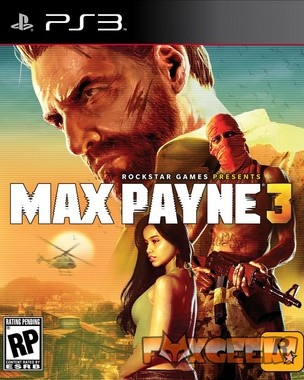 Capa do jogo Max Payne 3 para PS3 com personagens e fundo urbano
