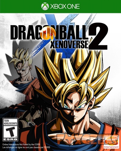Capa do jogo Dragon Ball Xenoverse 2 para Xbox One com personagens anime e texto