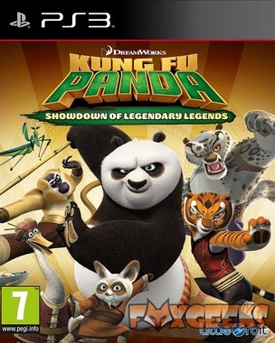 Capa do jogo Kung Fu Panda para PS3 com personagens de animação e classificação PEGI 7